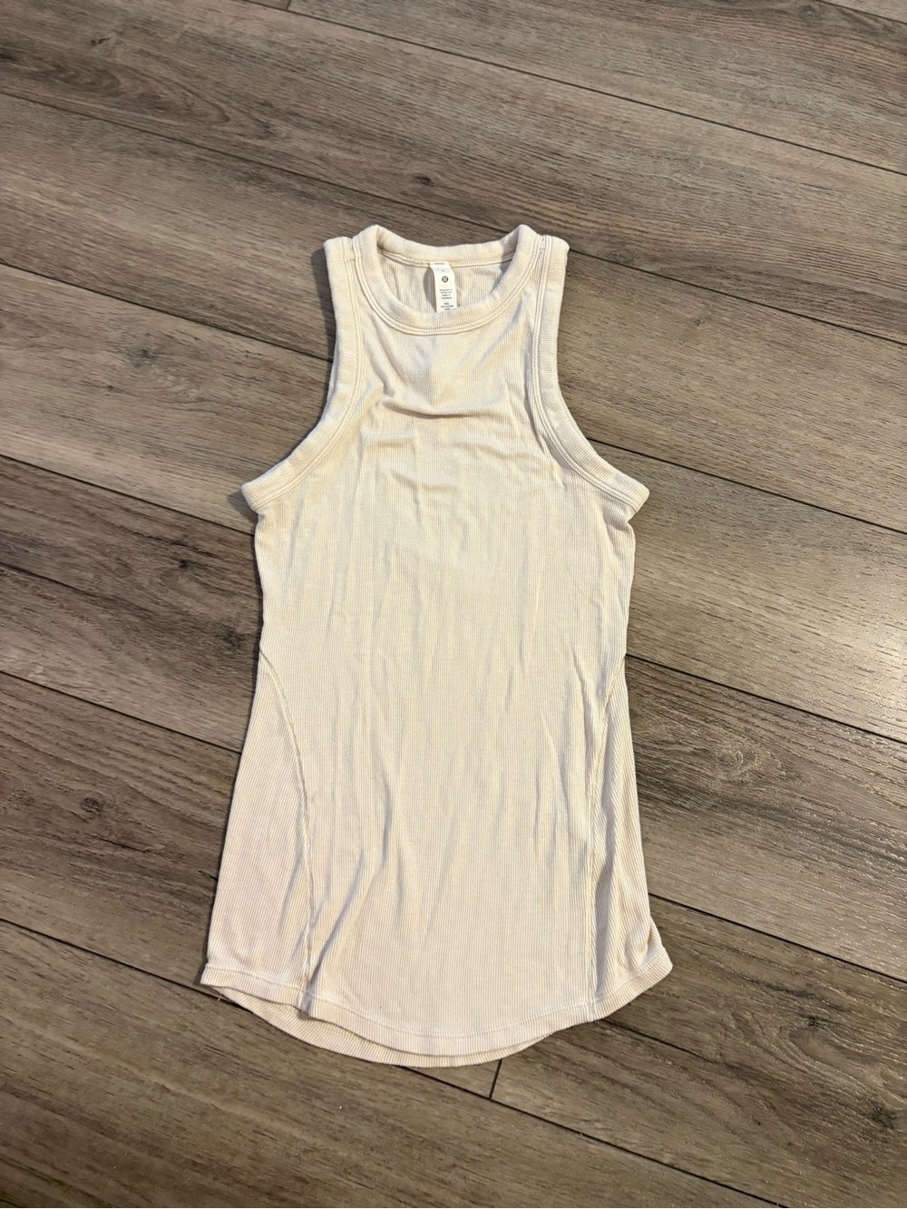 Lululemon Sleeveless Ribbed Tank Top - Cream